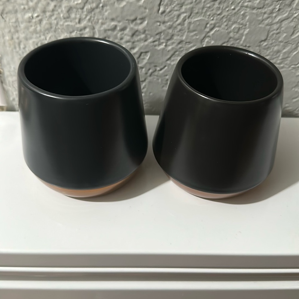 Fellow Joey Double Wall Ceramic Mugs Pair 8oz